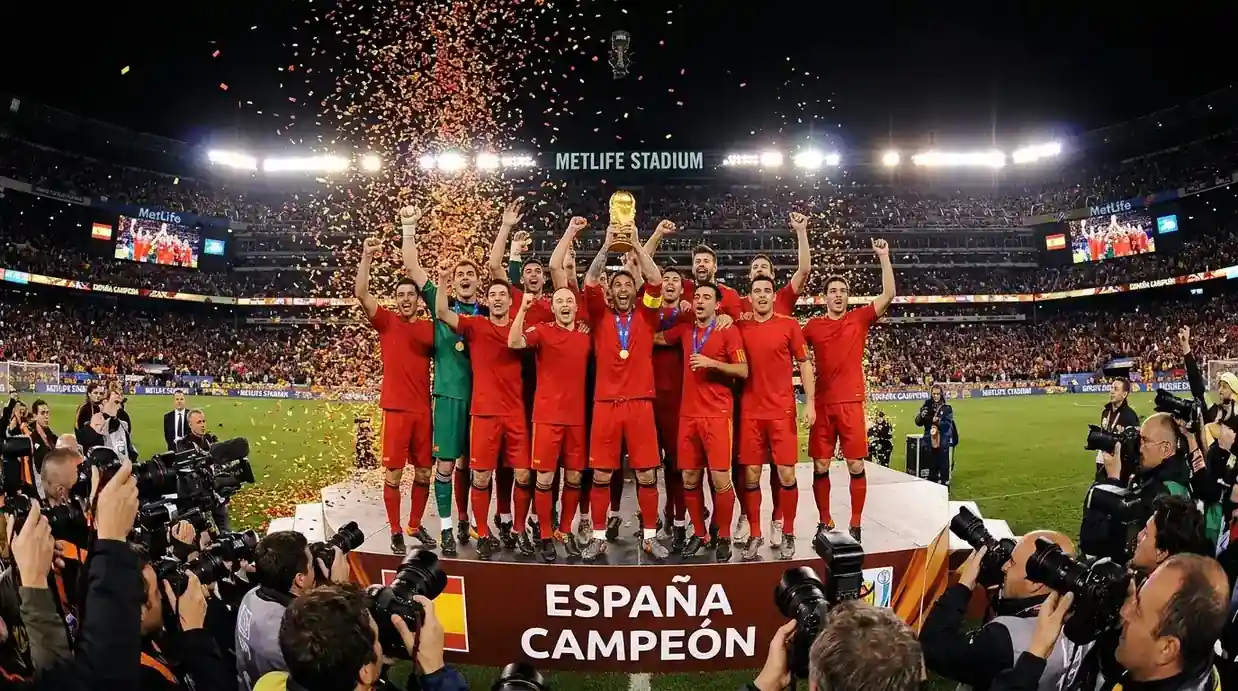 España celebra el título del Mundial 2026 tras el gol de Ferran Torres en el minuto 106