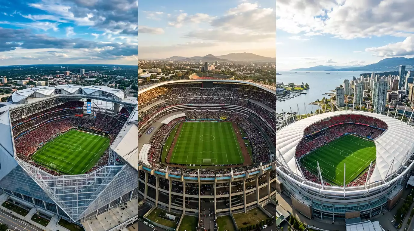 Mapa de las 16 sedes del Mundial 2026 en Estados Unidos, México y Canadá